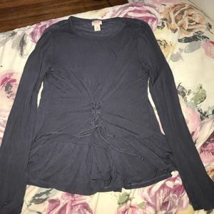 mossimo supply co. long sleeve corset shirt